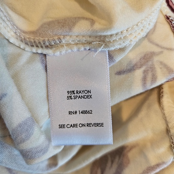 Torrid Mini Super Soft Skater Dress Floral Ivory Size 1X NWT - Picture 11 of 14